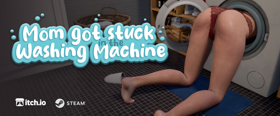 Mom got stuck in the washing machine